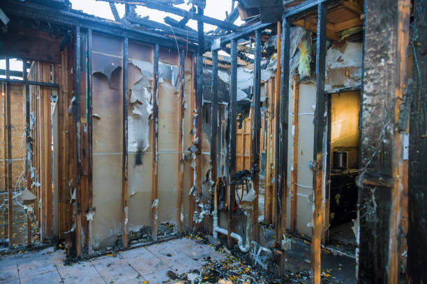 Professional Emergency Fire Cleanup technician working in Rome, IL